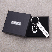 将图片加载到图库查看器，I Love You 3000 Keychain for Boyfriend Girlfriend Iron Man Gift for Dad Comic Movie Inspired Gift Avengers Endgame Avengers Fan Gift Tony Stark Gift Couples Keychain for Husband Wife Birthday
