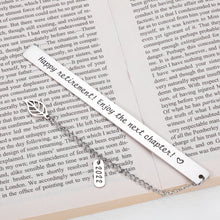 将图片加载到图库查看器，Enjoy The Next Chapter Bookmark for Retiring Women Men Happy Retirement Gifts for Her Him Thank You Appreciation Present for Retired Leader Boss Teacher Nurse Coworker Going Away Leaving Goodbye Gift
