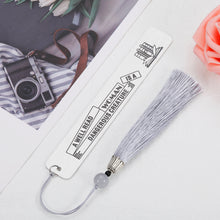 将图片加载到图库查看器，Book Lover Appreciation Gifts for Women Friend Bookmark with Tassel for Female Reader Inspirational Graduation Gifts for Daughter Teen Girls Student Teacher Boss Lady Coworker Christmas Birthday Charm
