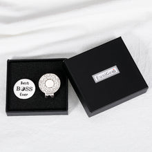 将图片加载到图库查看器，Boss Day Gifts for Men, Boss Lady Gifts for Women, Best Boss Ever Gifts Golf Ball Marker for Men Magnetic Hat Clip, Appreciation Thank You Gifts for Leader Mentor Christmas Retirement Farewell Gifts
