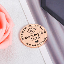 将图片加载到图库查看器，New Parent Decision Coin Gifts for First Time Mom Dad Mommy To Be Funny Baby Shower Gifts for New Parents Couples Newborn Baby Gift for Pregnancy Mummy Christmas Mothers Day Birthday Gift Double-Sided
