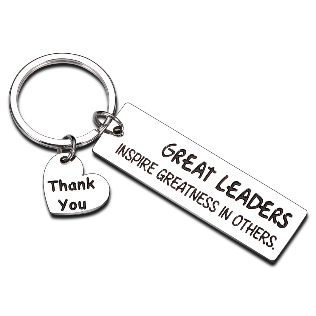 Leaders Boss Gifts for Office Men Women Boss Day Keychain Appreciation Gifts for Leader Mentor PM Supervisor Coworker Birthday Thank You Farewell Promotion Leaving Retirement Employers Boss Lady Gifts