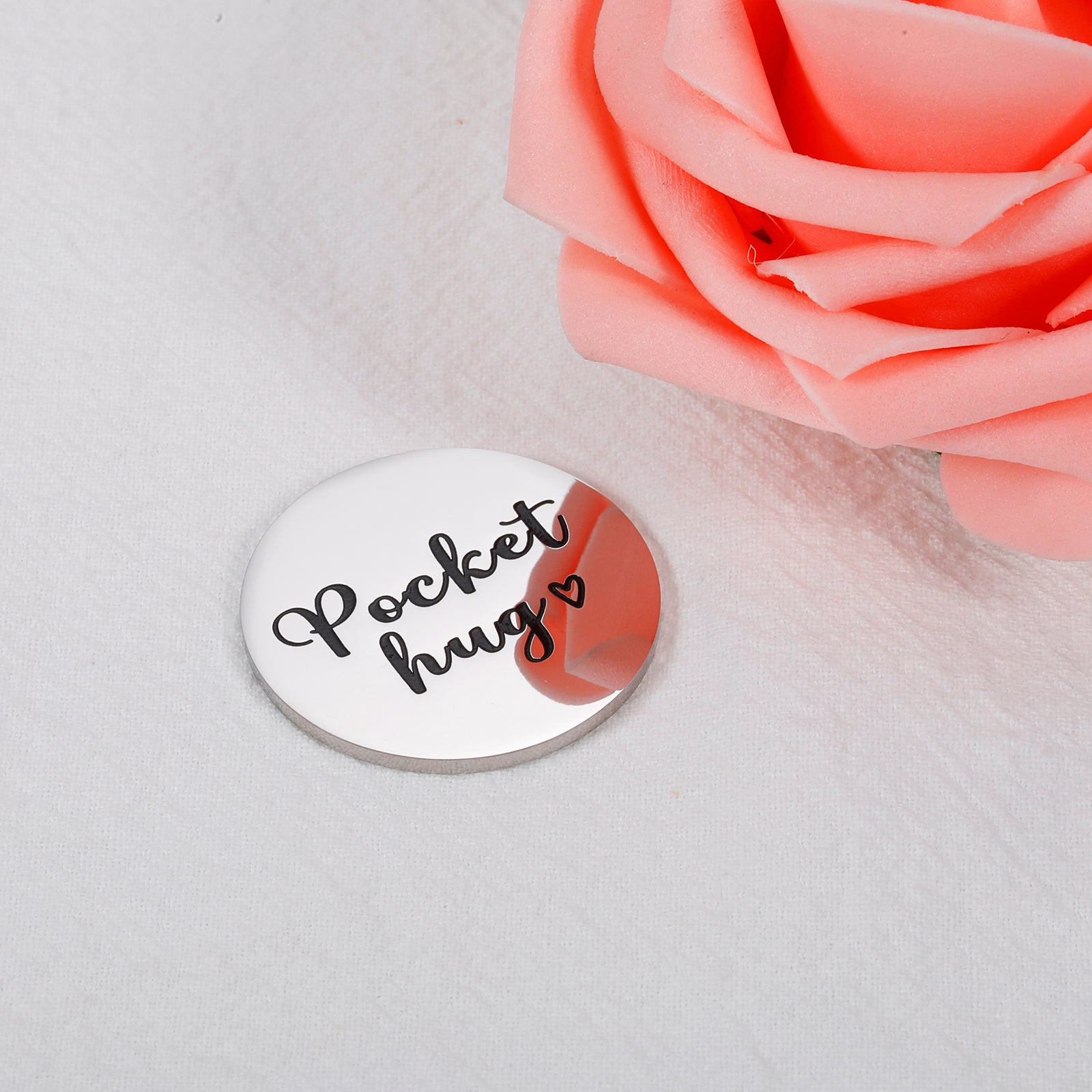 Pocket Hug Token Gift Keychains Husband Wife Anniversary