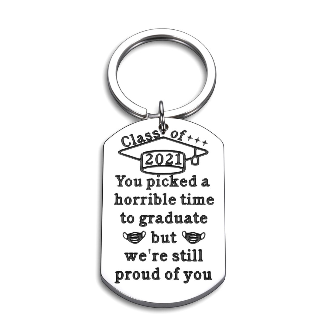 College Graduation Gifts for Her Him Keychain 2021 Senior Men Women Funny High School Graduation Gifts for Masters Boys Girls Nursing Law Medical School Student Females Male Grad Presents from Dad Mom