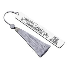 将图片加载到图库查看器，Book Lover Appreciation Gifts for Women Friend Bookmark with Tassel for Female Reader Inspirational Graduation Gifts for Daughter Teen Girls Student Teacher Boss Lady Coworker Christmas Birthday Charm
