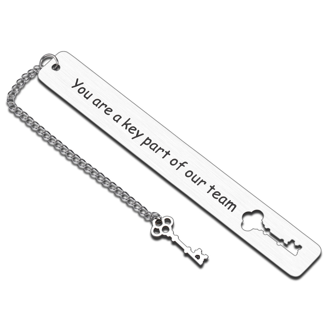 You are A Key Part of Our Team Bookmark Thank You Gifts for Boss Leader Team Gifts for Coworkers Office Women Men Mentor Employee Appreciation Gifts for Staff Coach Teacher Him Retirement Going Away
