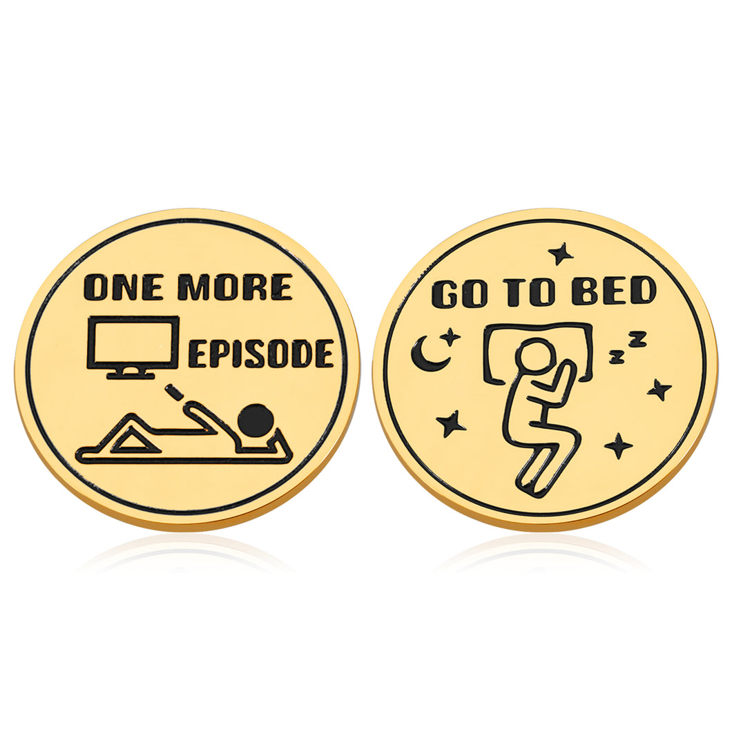 Funny Gifts Stocking Stuffers for Women Men Teens Boy Girls Christmas Present Double-Sided Decision Coin Maker for Daughter Son TV Lovers Friends Birthday Valentines Gifts for Him Her Girlfriend BFF