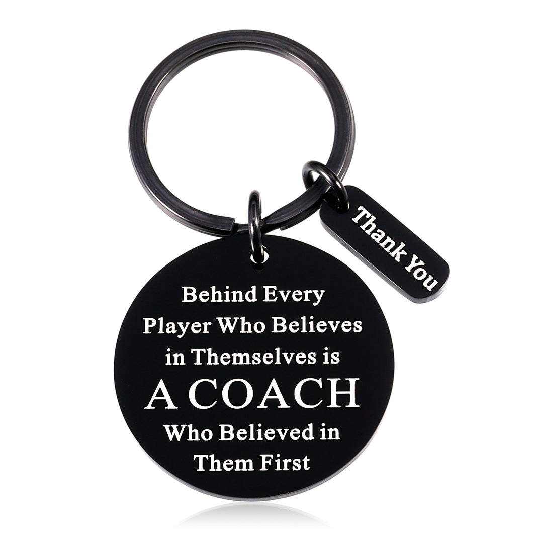 Thank You Gifts for Coach Men Women Keychain Appreciation Gift for Basketball Football Coach Trainer Captain Instructor Birthday Christmas Gifts for Cheerleader Soccer Bowling Sport Coaches Retirement