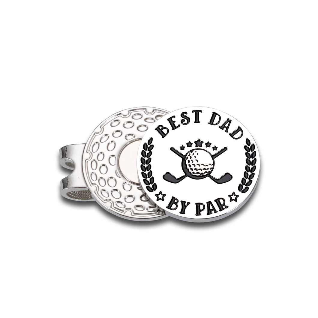 Golf Ball Markers Gifts for Dad Fathers Day Birthday Present from Daughter Son Novelty Hat Clip Gifts for Golf Lover Daddy Ball Marker for Father First Time Dad New Daddy To Be Gifts for Him Husband