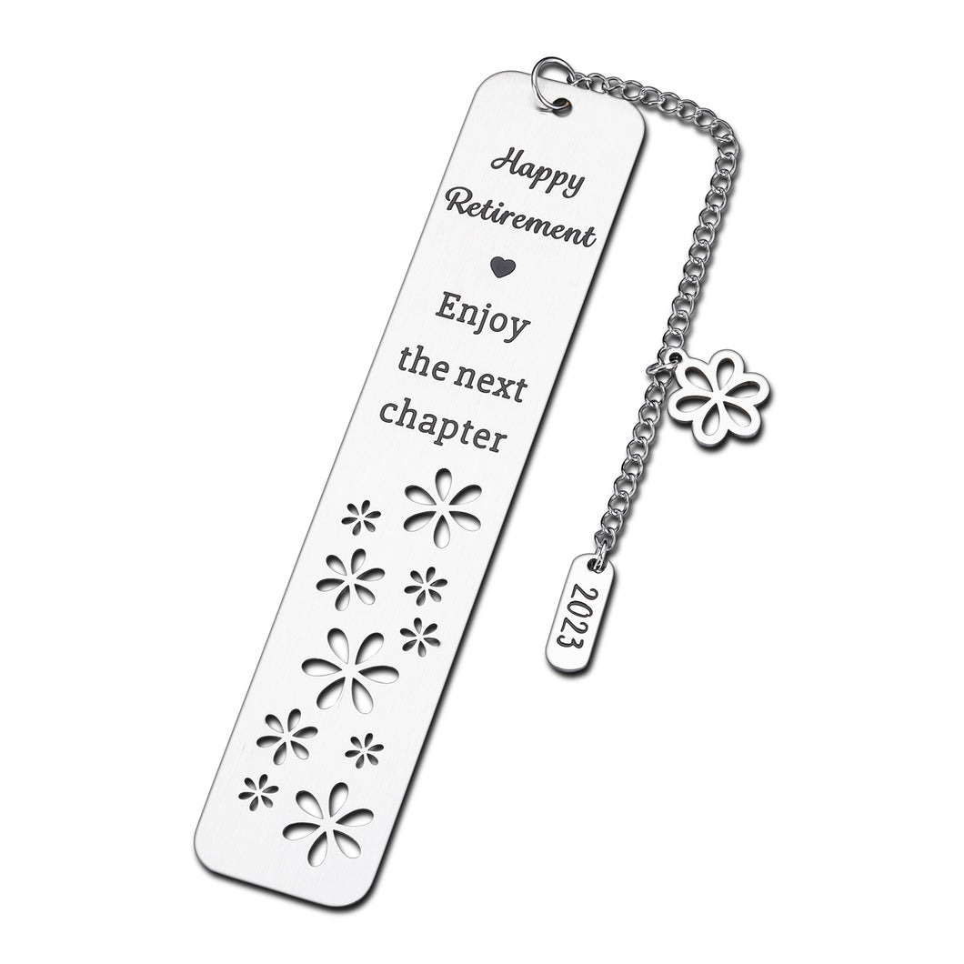 Happy Retirement Enjoy The Next Chapter Bookmark for Women Men Retirement Gifts for Coworker Colleague Employee Appreciation Gifts for Retired Teacher Nurse Going Away Leaving Gifts for Leader Boss