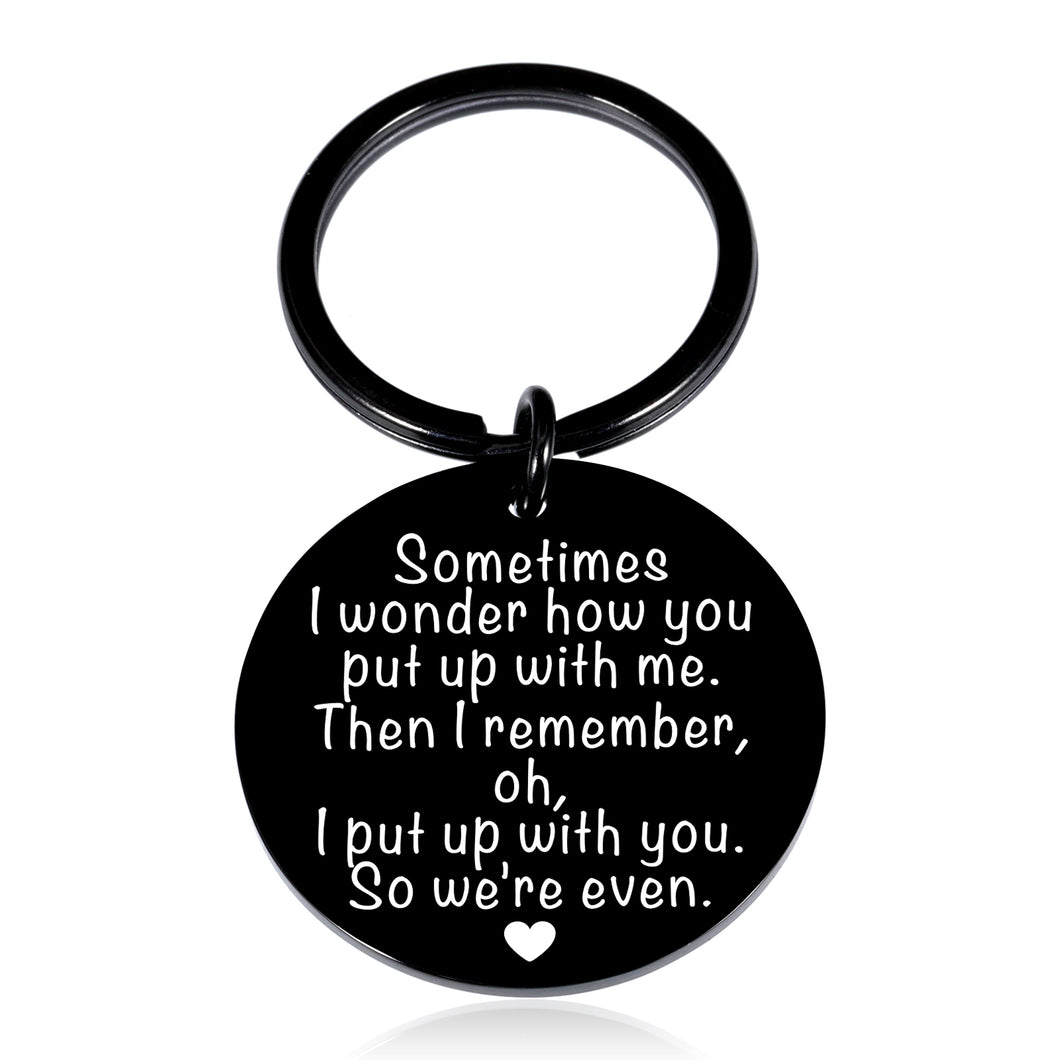 Funny Valentines Day Gifts for Men Women Anniversary Keychain Gifts for Him Her Boyfriend Husband Birthday Christmas Presents from Girlfriend Wife Couple Gifts for Long Distance Relationship Keepsake