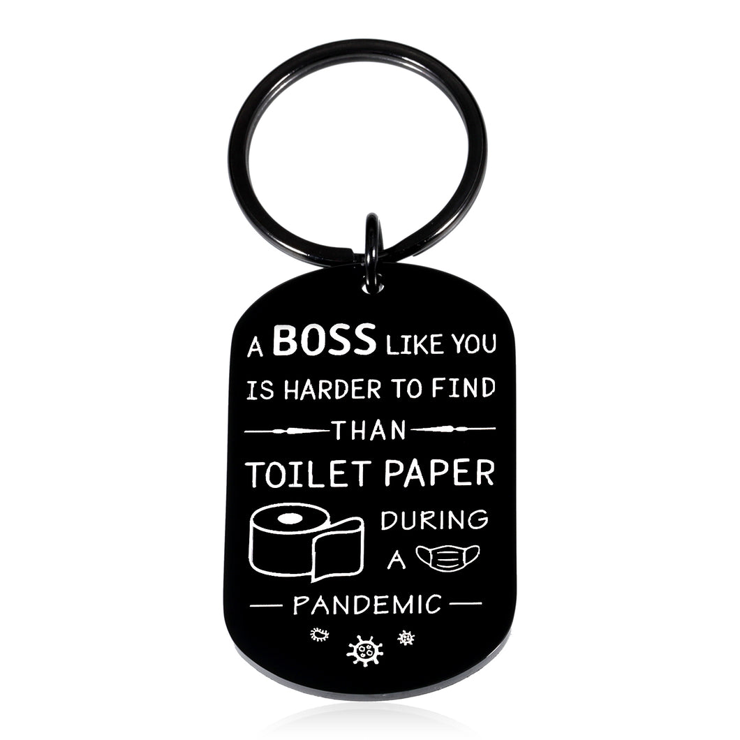 Boss Keychain for Women Men Funny Boss Day Gifts Idea for Boss Lady Birthday Christmas Present for Female Male Retiring Boss Leaving Going Away Gifts for Leader Manager Retirement Appreciation Jewelry