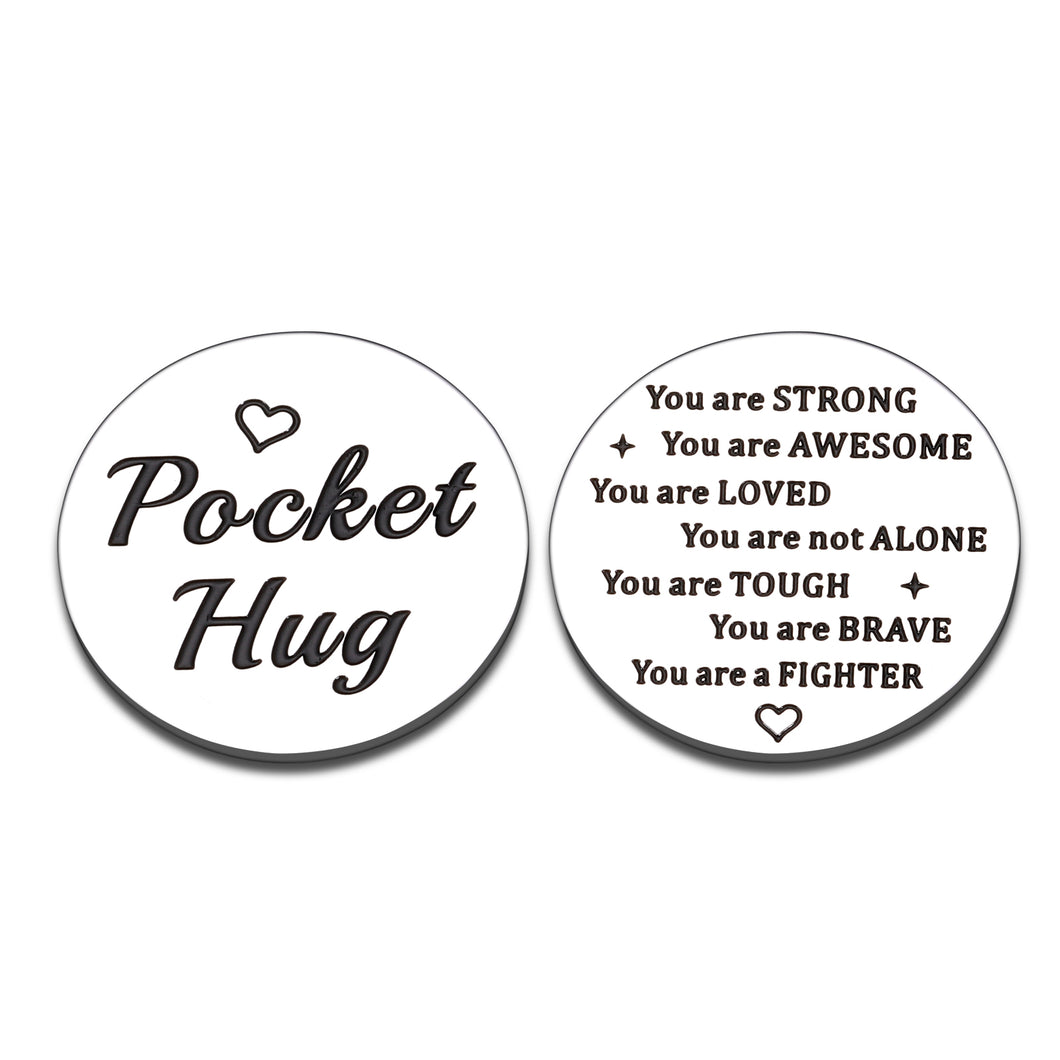 Inspirational Gifts for Women Men Little Pocket Hug for Cancer Survivor Surgery Recovery Gifts for Warrior Fighter Get Well Soon Gifts for Depression Suicide Friends Addiction Alcoholics Sobriety Gift